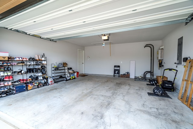 16617 Porterfield Ln, Justin, TX 76247 - garage with a garage door opener and electric panel