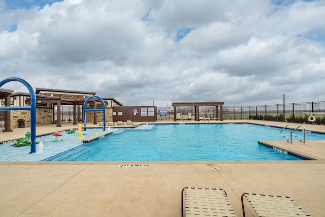 16617 Porterfield Ln, Justin, TX 76247 - community pool with fence and a patio area