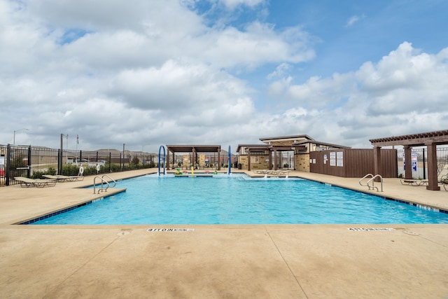 16617 Porterfield Ln, Justin, TX 76247 - community pool with fence and a patio