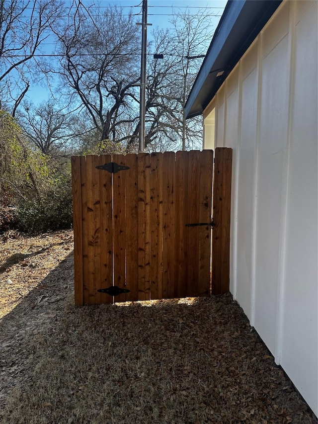 exterior space with fence