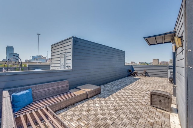 3023 Clamath Dr, Dallas, TX 75204 - view of patio with a view of city and outdoor lounge area