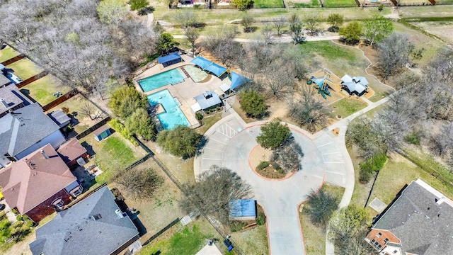 12073 Tyler Dr, Frisco, TX 75035 - drone / aerial view of a pool