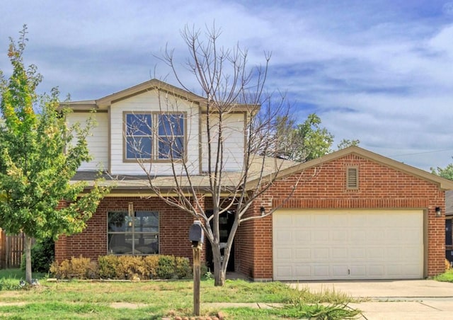 6609 Rockdale Rd, Fort Worth, TX 76134 - traditional home featuring driveway, a garage, and brick siding