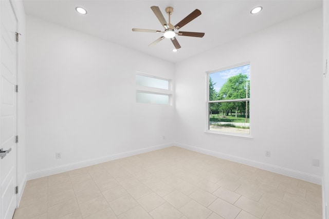 6048 Vz County Rd Unit 2120, Wills Point, TX 75169 - unfurnished room with ceiling fan, baseboards, and recessed lighting