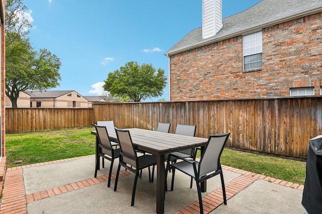 4516 Chesterwood Dr, Plano, TX 75093 - view of patio featuring outdoor dining space