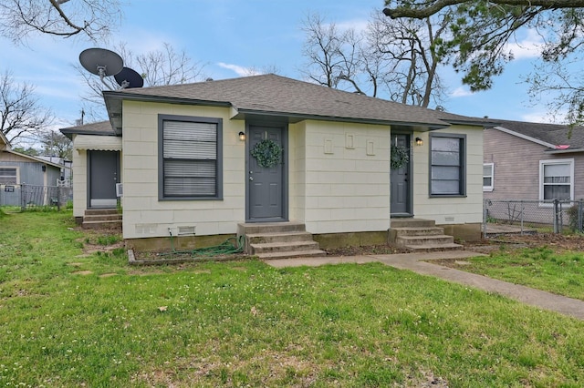 1326 W Shepherd St, Denison, TX 75020 - view of front of home featuring entry steps, roof with shingles, and crawl space