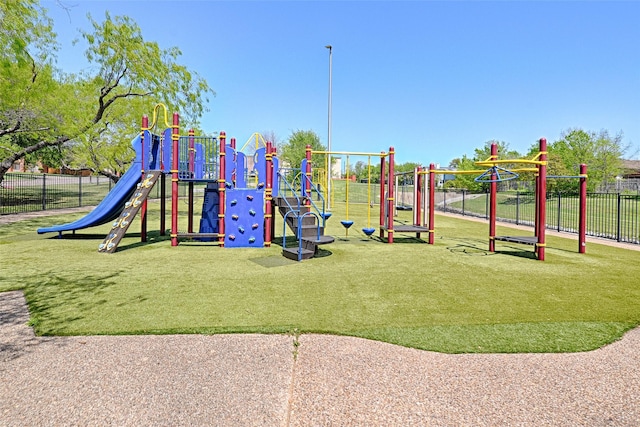 2215 Burgundy Dr, Carrollton, TX 75006 - communal playground with fence and a lawn