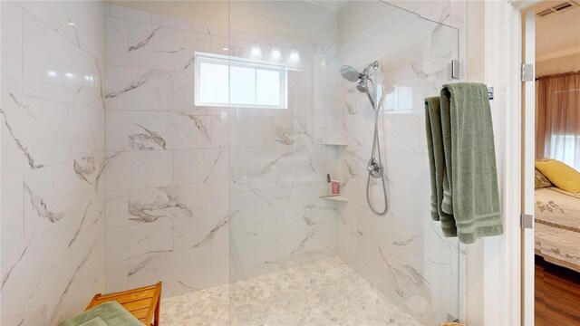 133 Creek Rdg, Waco, TX 76708 - bathroom featuring a marble finish shower and ensuite bathroom