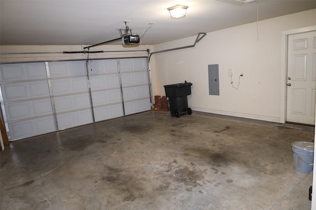 212 Telfair Ln, Bossier City, LA 71112 - garage with electric panel, baseboards, and a garage door opener