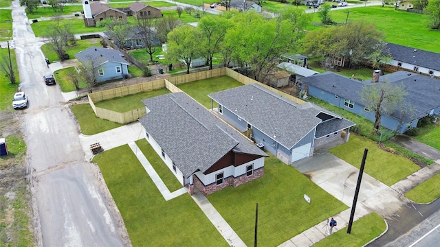 drone / aerial view featuring a residential view