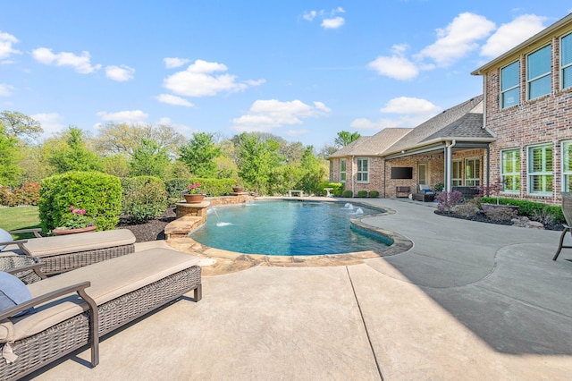 pool featuring a patio