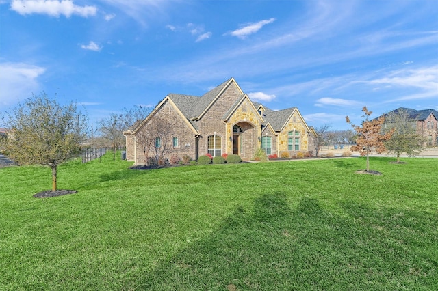 4994 Dogwood Dr, Celina, TX 75009 - french country style house with brick siding and stone siding