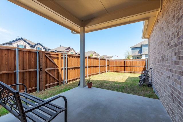 564 Embargo Dr, Fate, TX 75189 - view of patio / terrace featuring a fenced backyard and a gate