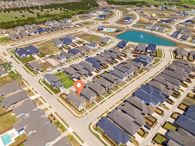 564 Embargo Dr, Fate, TX 75189 - aerial view with a residential view and a water view