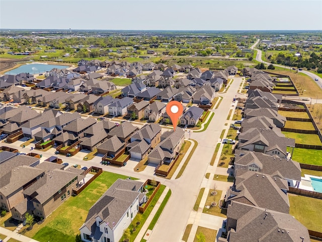 564 Embargo Dr, Fate, TX 75189 - aerial view featuring a water view and a residential view