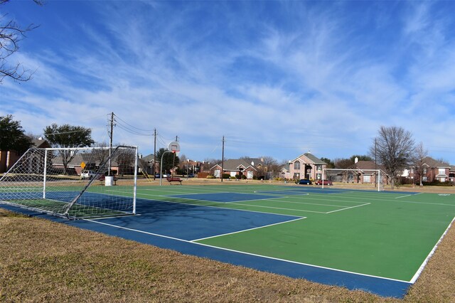 view of sport court with community basketball court
