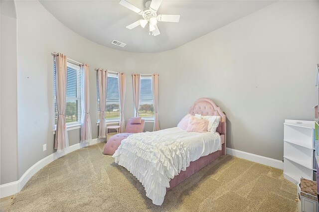 160 Pioneer Ct, Royse City, TX 75189 - bedroom featuring light colored carpet, baseboards, and ceiling fan