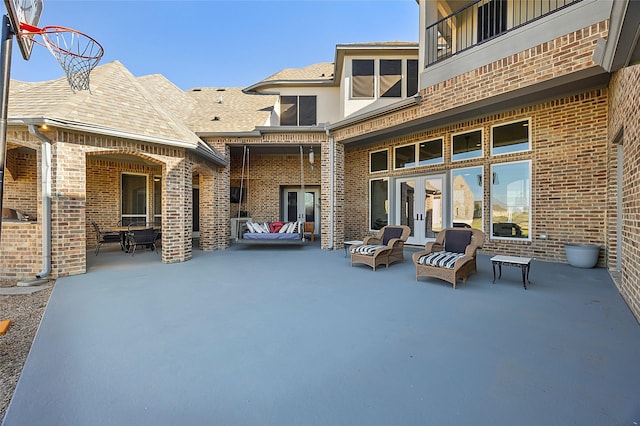160 Pioneer Ct, Royse City, TX 75189 - view of patio / terrace with french doors