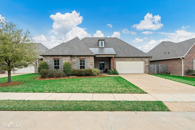 22 Ceaser Cir, Benton, LA 71006 - view of front facade with brick siding, an attached garage, driveway, and a shingled roof