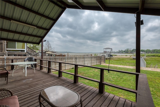 6827 Briar Rd, Azle, TX 76020 - wooden deck featuring a rural view