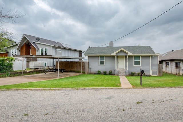 6827 Briar Rd, Azle, TX 76020 - view of front of property featuring roof with shingles and a carport