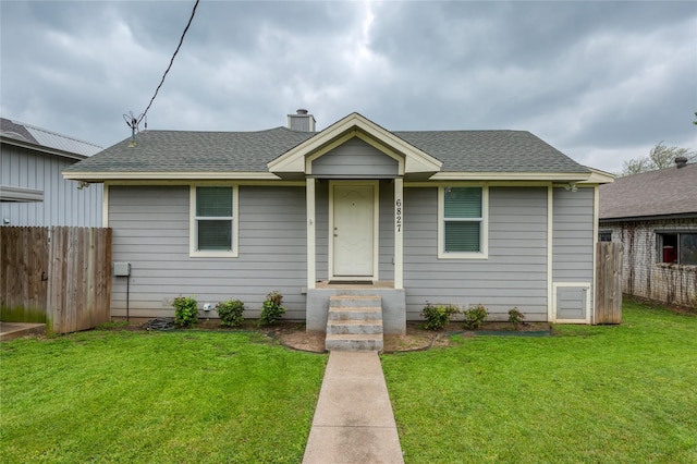6827 Briar Rd, Azle, TX 76020 - bungalow-style home featuring a chimney and roof with shingles