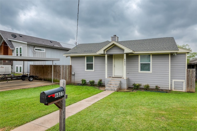 6827 Briar Rd, Azle, TX 76020 - view of front facade featuring a chimney and a shingled roof