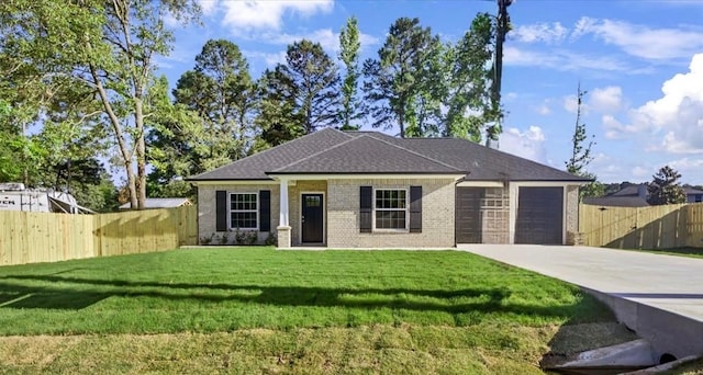 2377 Ridgley Dr, Flint, TX 75762 - view of front of house with driveway, an attached garage, brick siding, and roof with shingles