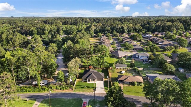 2377 Ridgley Dr, Flint, TX 75762 - aerial view of residential area with a heavily wooded area