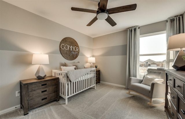 1814 Brindle St, Northlake, TX 76247 - carpeted bedroom featuring baseboards and a ceiling fan