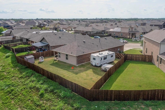 birds eye view of property featuring a residential view