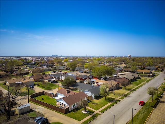 aerial perspective of suburban area