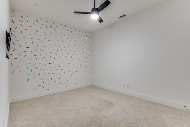 1716 Bradford Pear Way, Celina, TX 75078 - spare room featuring carpet, baseboards, and ceiling fan