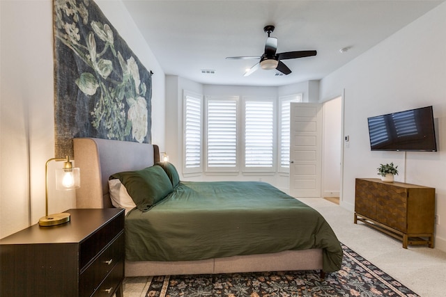 1716 Bradford Pear Way, Celina, TX 75078 - bedroom with light carpet and a ceiling fan