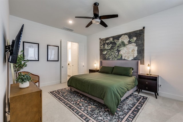 1716 Bradford Pear Way, Celina, TX 75078 - bedroom featuring light carpet, baseboards, and ceiling fan