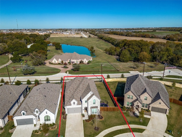 1716 Bradford Pear Way, Celina, TX 75078 - view of subject property featuring property boundaries highlighted and a large body of water