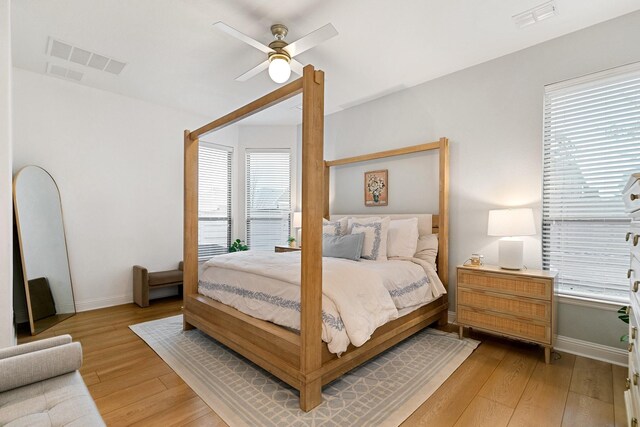 5108 Shallow Pond Dr, Little Elm, TX 76227 - bedroom featuring light wood-style floors and ceiling fan