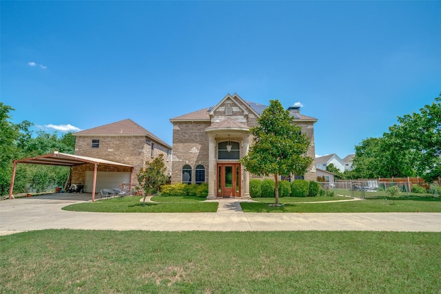 1207 Stafford St, Dallas, TX 75208 - view of front facade featuring concrete driveway, a garage, and brick siding