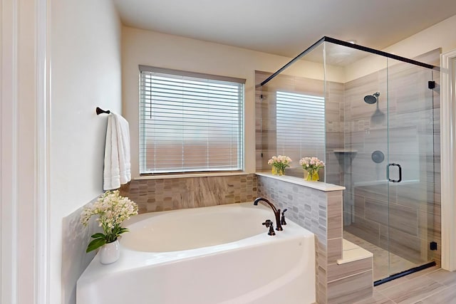 4014 Grove Valley Rd, Midlothian, TX 76065 - bathroom with a bath and a shower stall