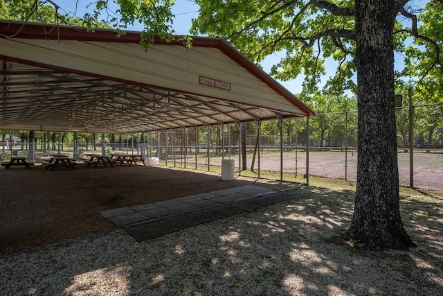 view of stable