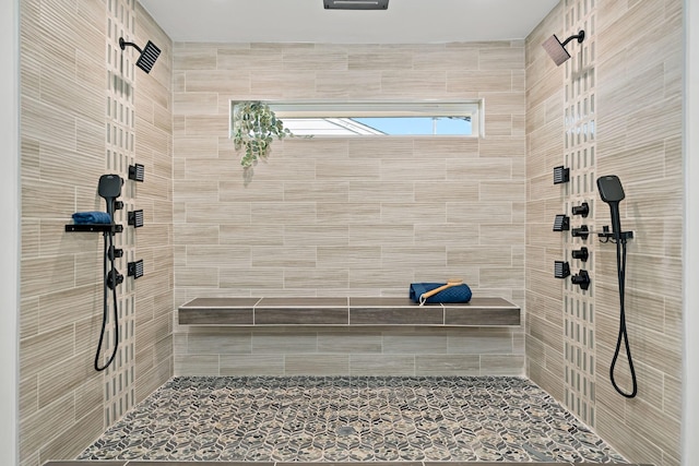 9035 Leaside Dr, Dallas, TX 75238 - bathroom with a tile shower