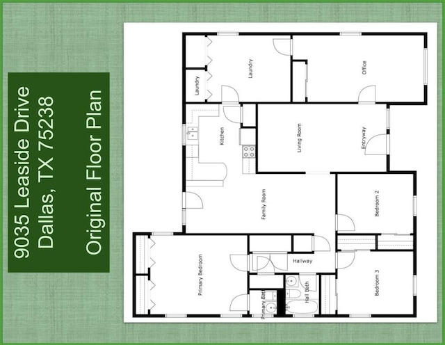 9035 Leaside Dr, Dallas, TX 75238 - floor plan / room layout