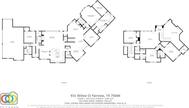 931 Willow Ct, Fairview, TX 75069 - room layout
