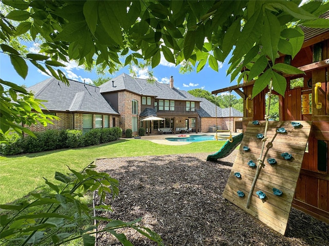 931 Willow Ct, Fairview, TX 75069 - view of green lawn featuring a patio