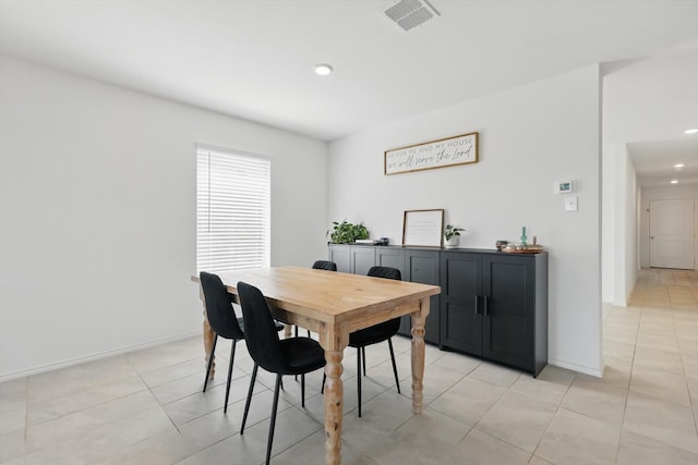 6436 Auburn Dale Rd, Pilot Point, TX 76258 - dining room featuring light tile patterned floors, baseboards, and recessed lighting
