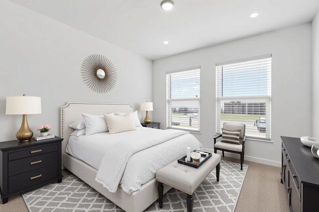 6436 Auburn Dale Rd, Pilot Point, TX 76258 - bedroom featuring light colored carpet, baseboards, and recessed lighting