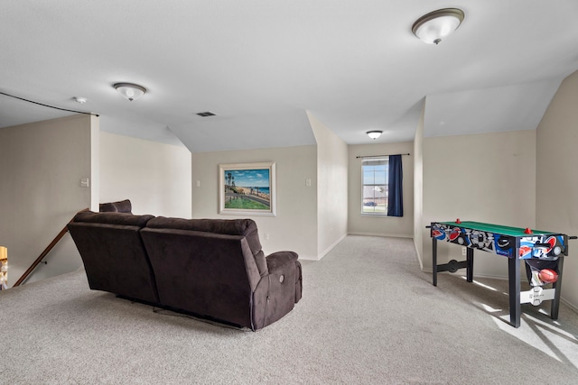 cinema featuring baseboards, visible vents, and carpet