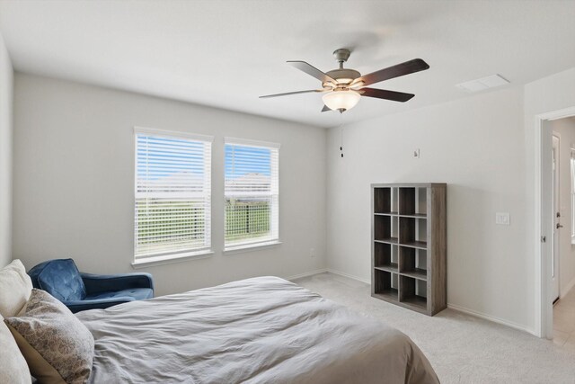 1256 Bright Stars Dr, Little Elm, TX 76227 - bedroom featuring baseboards, carpet, and ceiling fan