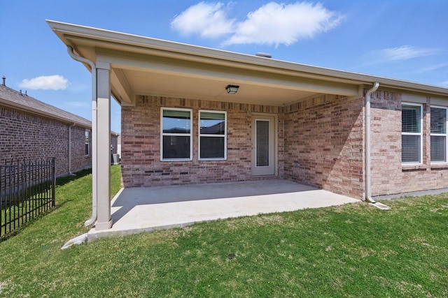 1256 Bright Stars Dr, Little Elm, TX 76227 - rear view of house with a patio area and brick siding