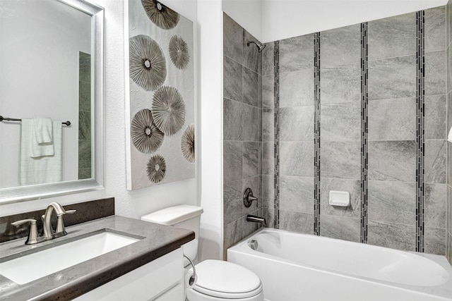 3627 Harvest Ln, Frisco, TX 75034 - full bath featuring toilet, vanity, and shower / washtub combination